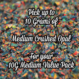 10G Pack Medium Size Crushed Opal