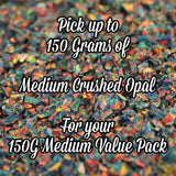 150G Pack Medium Size Crushed Opal