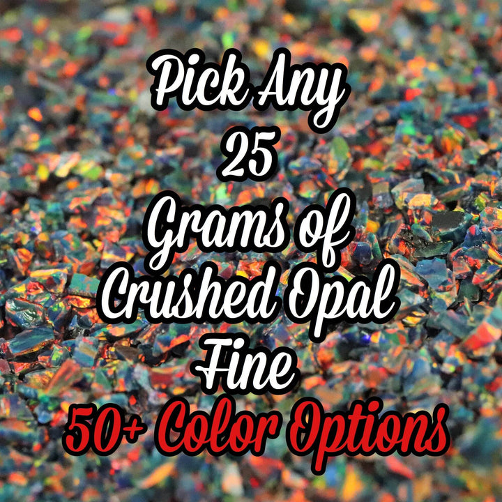 25G Pack Fine Size Crushed Opal - The Opal Dealer