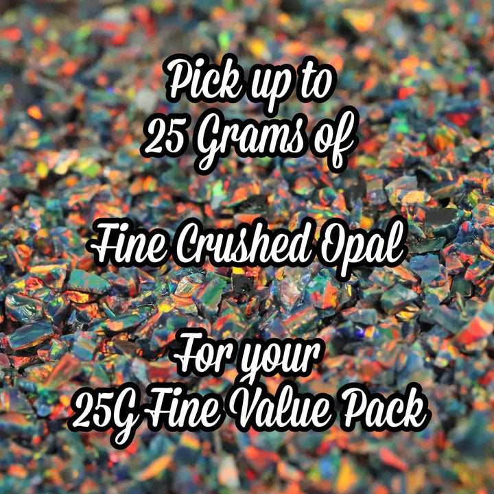 25G Pack Fine Size Crushed Opal - The Opal Dealer