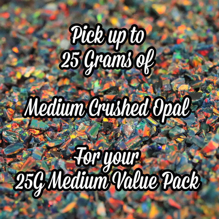 25G Pack Medium Size Crushed Opal - The Opal Dealer