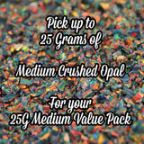 25G Pack Medium Size Crushed Opal