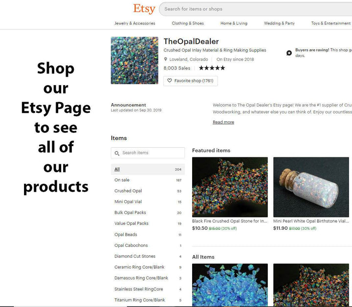 5G Pack Fine Size Crushed Opal - The Opal Dealer