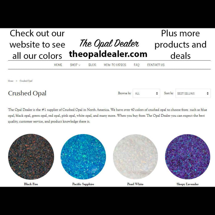 10G Pack Fine Size Crushed Opal - The Opal Dealer
