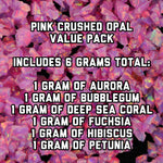 All Pink Crushed Opal Value Pack - 6 Grams Total