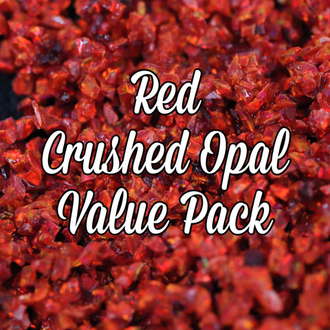 All Red Crushed Opal Value Pack - 4 Grams Total