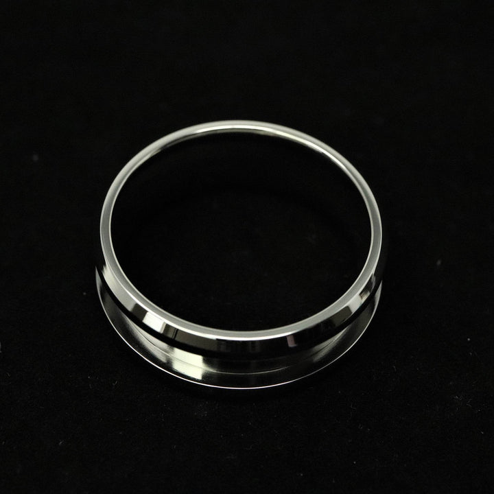 Stainless Steel Ring Blank 8mm Wide 4mm Channel - The Opal Dealer