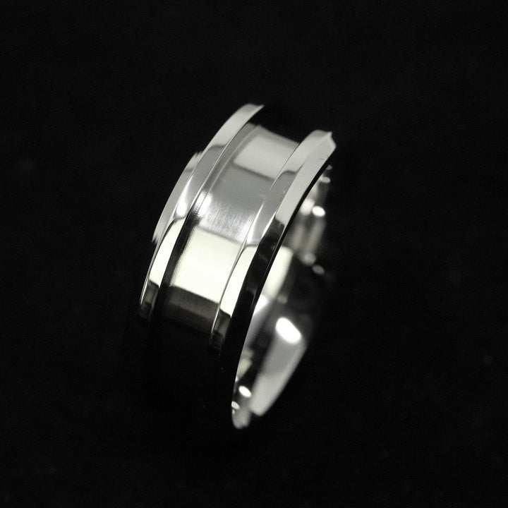 Stainless Steel Ring Blank 8mm Wide 4mm Channel - The Opal Dealer
