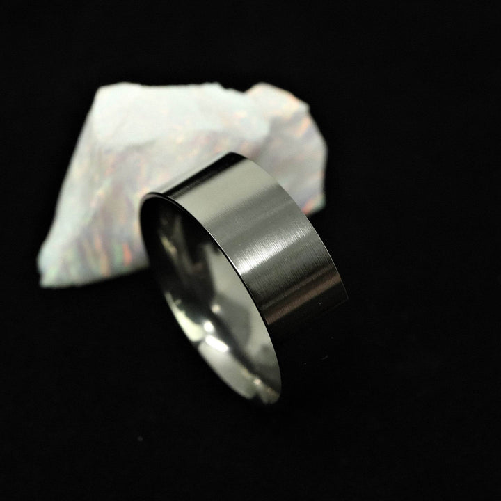 Titanium Ring Blank/Liner 8mm Wide - The Opal Dealer