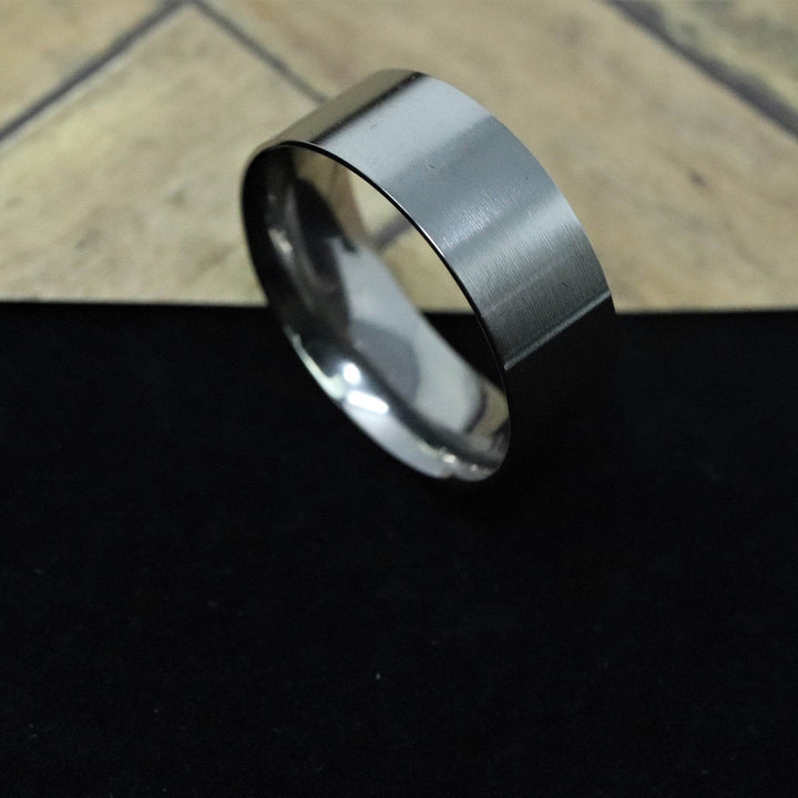 Titanium Ring Blank/Liner 8mm Wide - The Opal Dealer