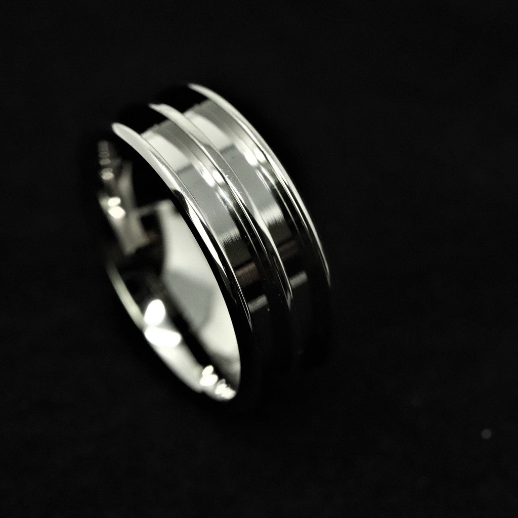 Ring Blank for Inlay Titanium Double Channel Ring for Jewelry Making The Opal Dealer