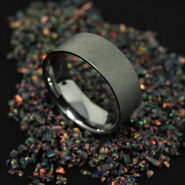 Tungsten Ring Blank/Liner 8mm Wide - The Opal Dealer