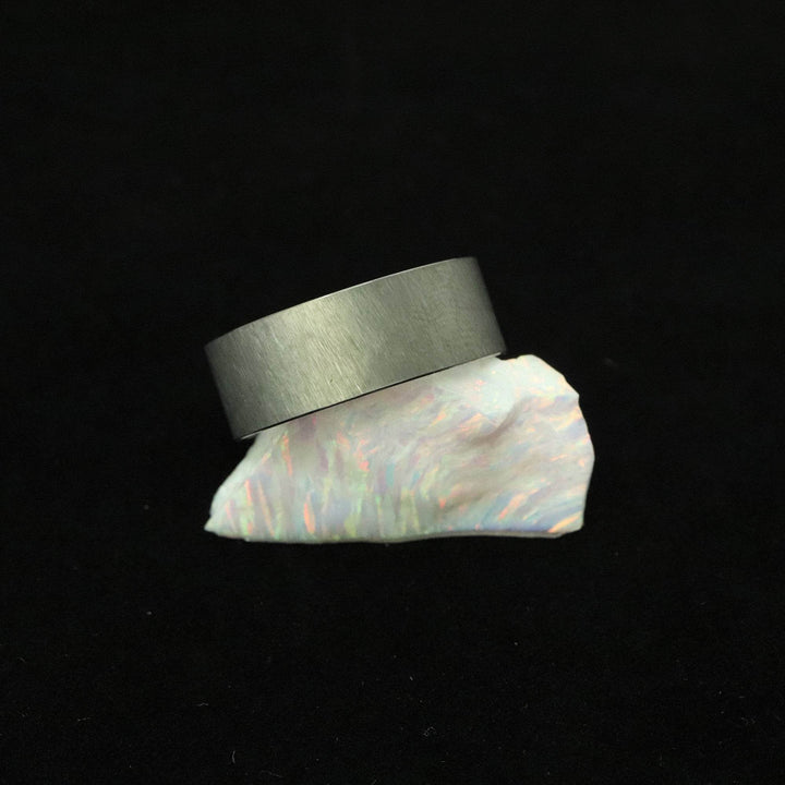 Tungsten Ring Blank/Liner 8mm Wide - The Opal Dealer
