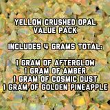 All Yellow Crushed Opal Value Pack - 4 Grams Total