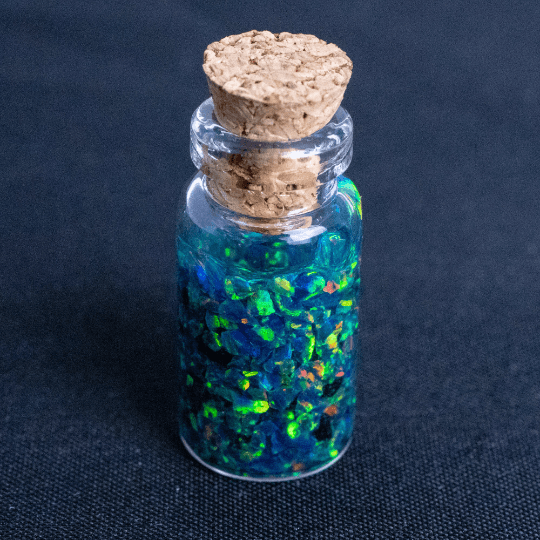 Alien Bloodstone Crushed Opal Mini Vial - The Opal Dealer