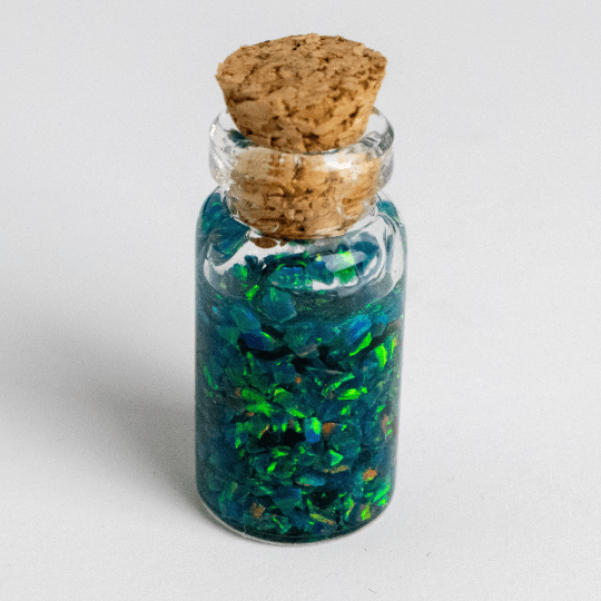 Alien Bloodstone Crushed Opal Mini Vial - The Opal Dealer