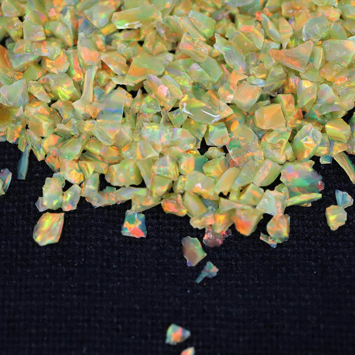 Amber Crushed Opal - The Opal Dealer