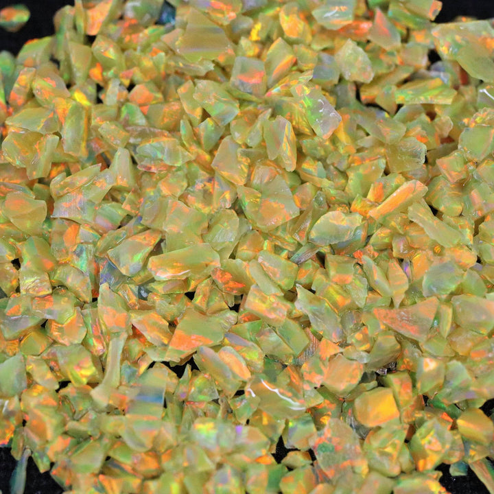 Amber Crushed Opal - The Opal Dealer