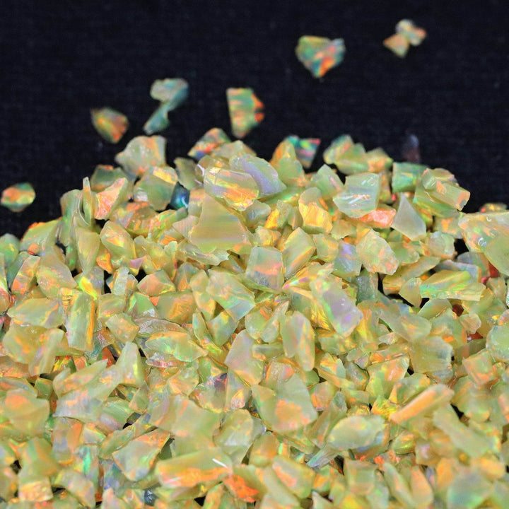 Amber Crushed Opal - The Opal Dealer