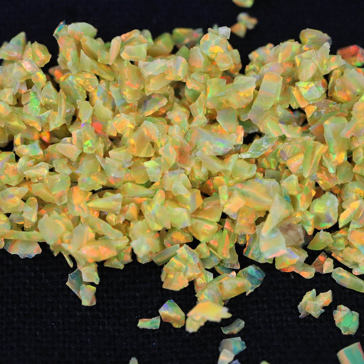 Amber Crushed Opal - The Opal Dealer