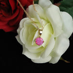 Faceted Aurora Opal Necklace 14k Gold Plated 8mm