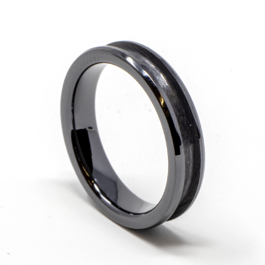 OM ART black ring of mens Ceramic Black Band Ring for Men and Women (8) :  Amazon.in: Fashion