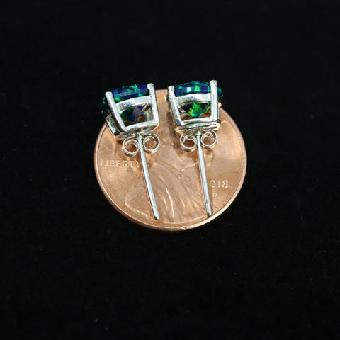 Black online emerald earrings