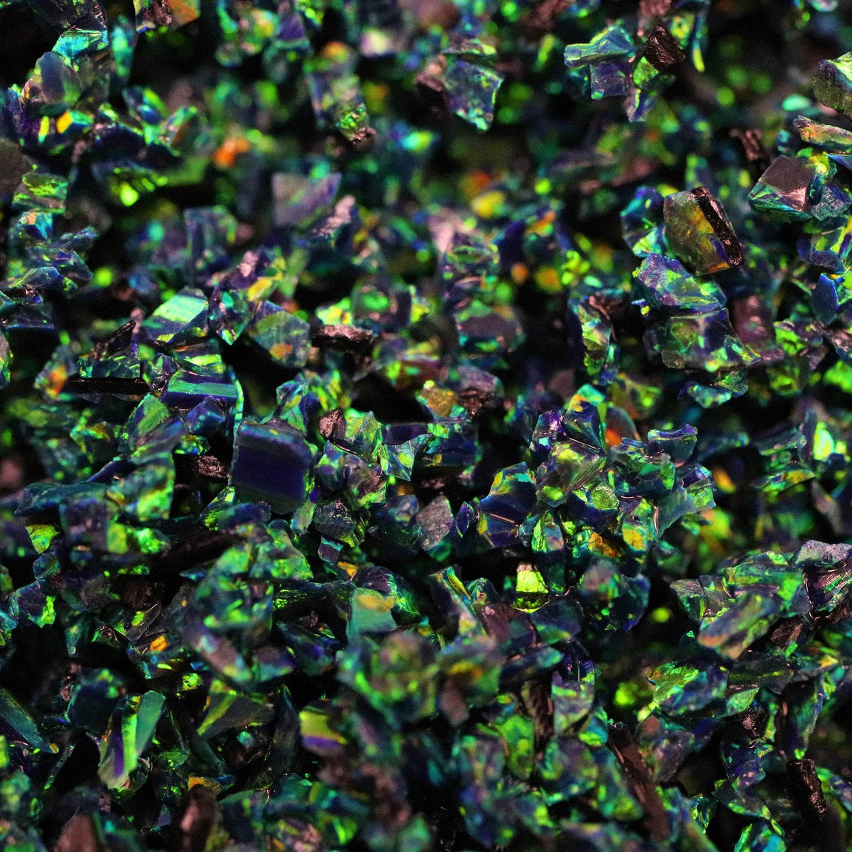 Crushed Black Opal Coarse Powder - Welo Fire Opal Inlay Material For Woodworking, Jewelry, Resin & DIY Crafts