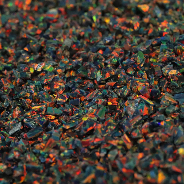 Crushed Opal - Jewelry/Woodworking Inlay Material - Black