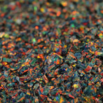 Black Fire Crushed Opal
