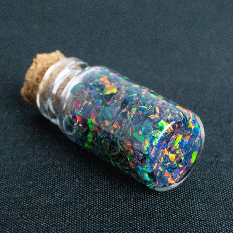 Black Fire Crushed Opal Mini Vial