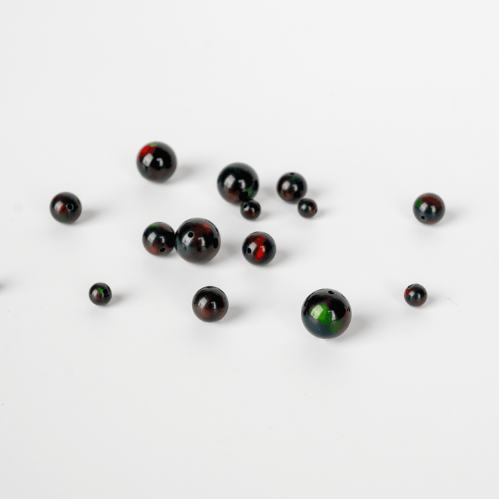 Black Ember Opalescence Craft Beads - The Opal Dealer