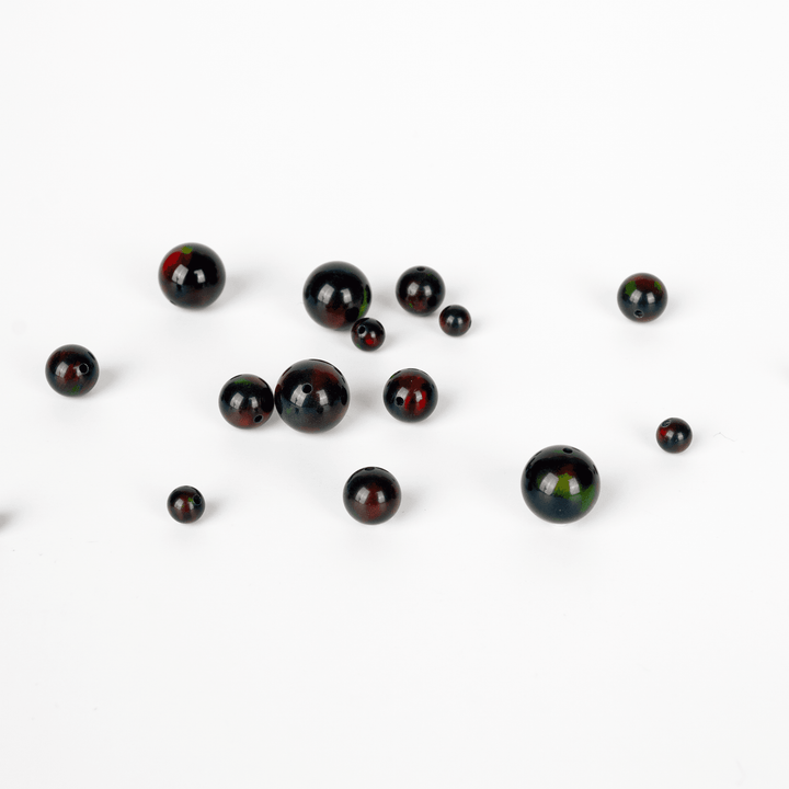 Black Ember Opalescence Craft Beads - The Opal Dealer