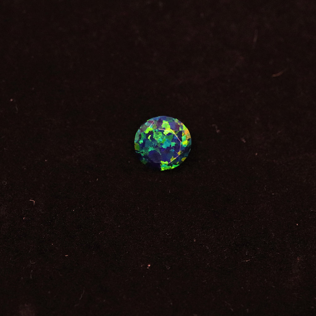 Faceted black opal hotsell