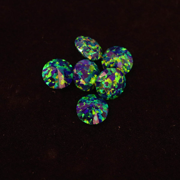 Black Emerald Diamond Cut Faceted Opal Stones - The Opal Dealer