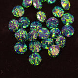 Black Emerald Diamond Cut Faceted Opal Stones