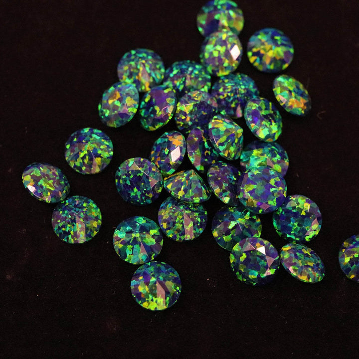 Black Emerald Diamond Cut Faceted Opal Stones - The Opal Dealer