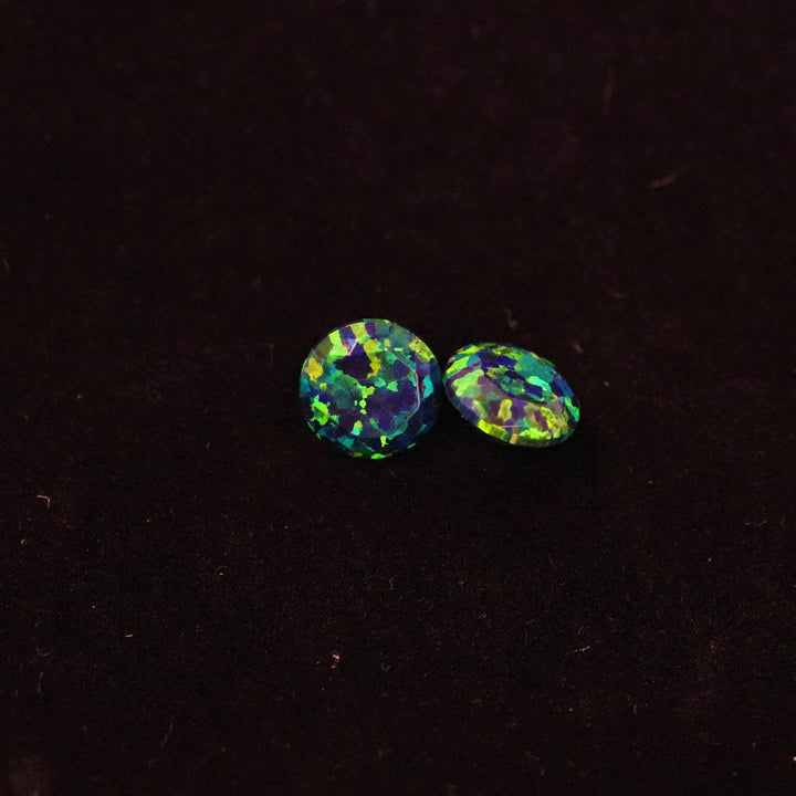 Black Emerald Diamond Cut Faceted Opal Stones - The Opal Dealer