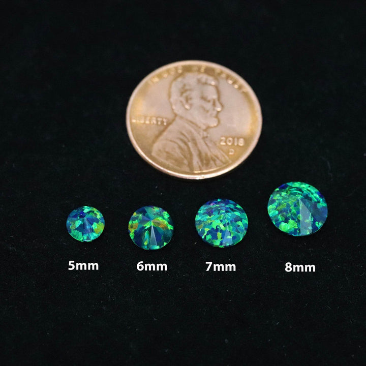 Black Emerald Diamond Cut Faceted Opal Stones - The Opal Dealer