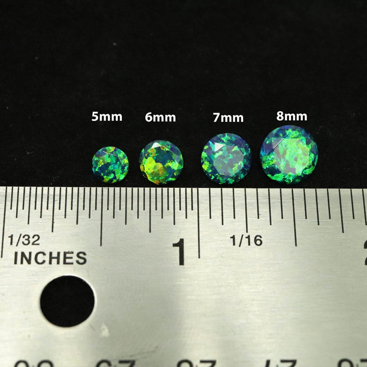 Black Emerald Diamond Cut Faceted Opal Stones - The Opal Dealer
