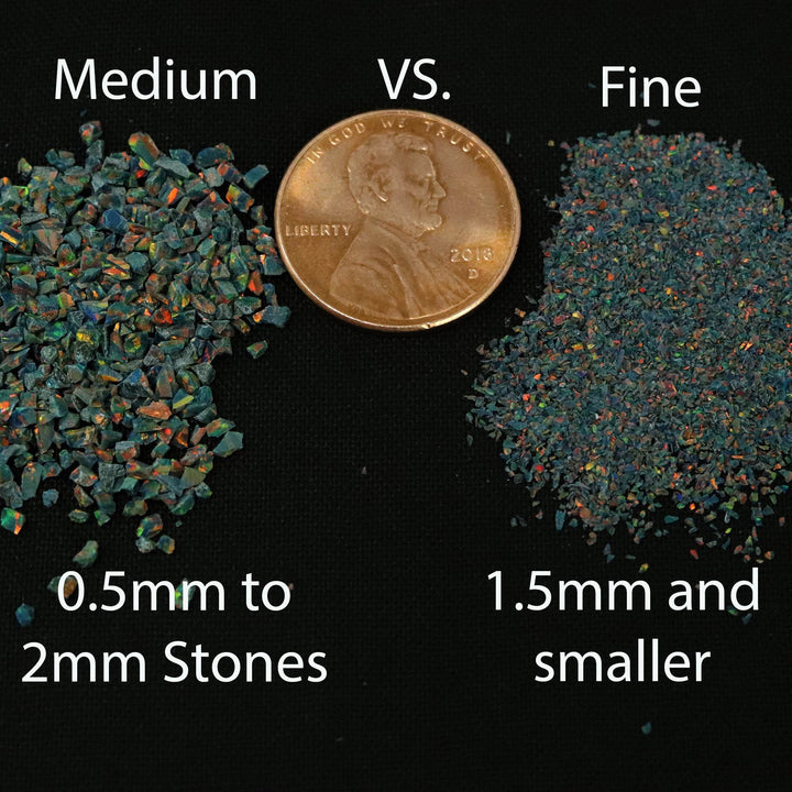 10G Pack Fine Size Crushed Opal - The Opal Dealer