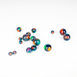 Black Rainbow Opalescence Craft Beads