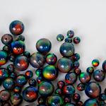 Black Rainbow Opalescence Craft Beads