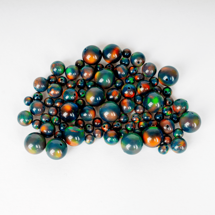Black Rainbow Opalescence Craft Beads - The Opal Dealer