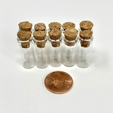 Mini Clear Glass Vial With Small Cork Plug