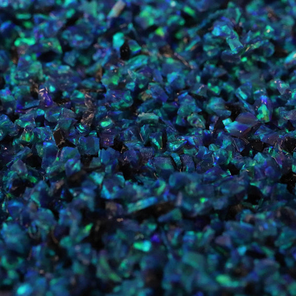 Caribbean Blue Crushed Opal - The Opal Dealer