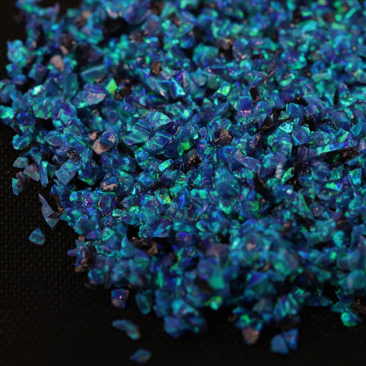 Caribbean Blue Crushed Opal - The Opal Dealer