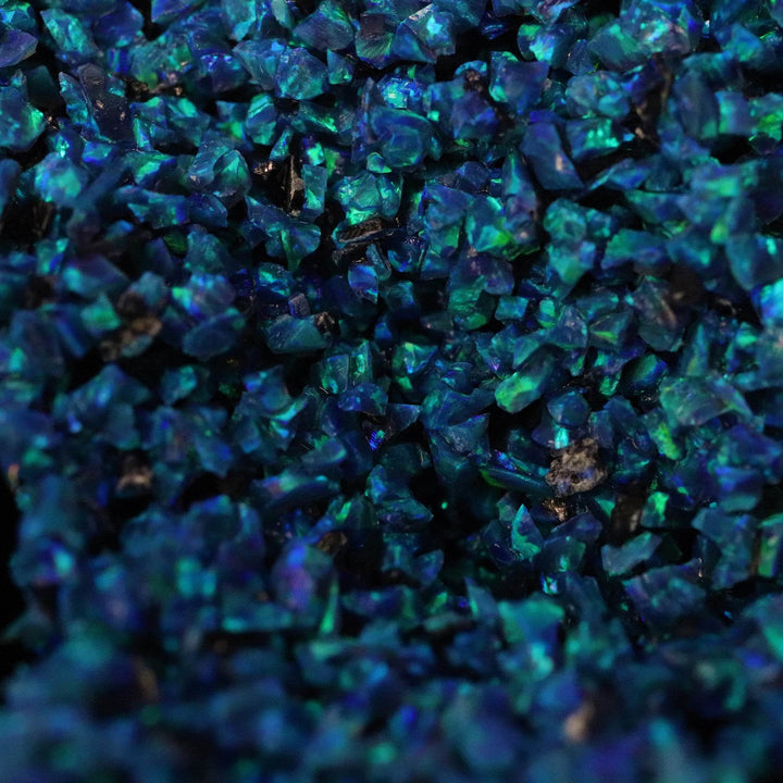 Caribbean Blue Crushed Opal - The Opal Dealer