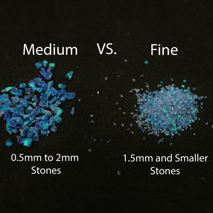 Caribbean Blue Crushed Opal Mini Vial - The Opal Dealer