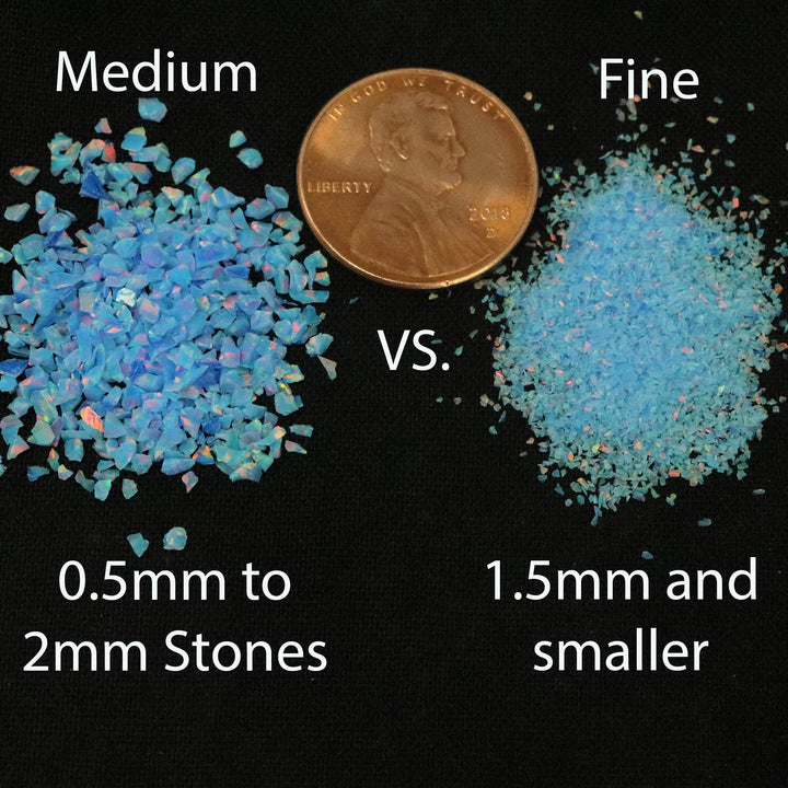 All Blue Crushed Opal Value Pack - 9 Grams Total - The Opal Dealer